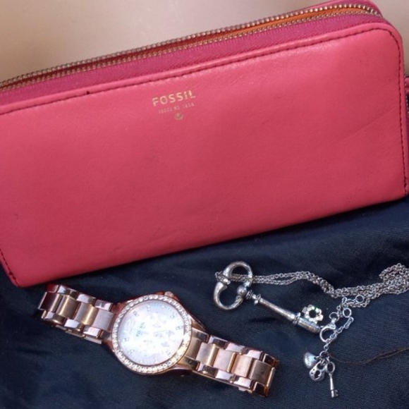 Fossil Watch, Wristlet, & Necklace - Picture 4 of 16